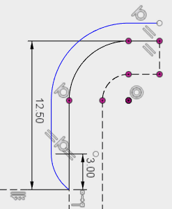 ガイドに使う線を追加します。 ガイドに使う線を追加します。