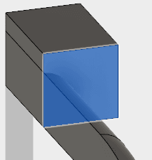 面にスケッチします。 面にスケッチします。