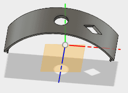 左に5°傾けた平面にスケッチします。 左に5°傾けた平面にスケッチします。