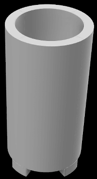 ストレーナー完成形状の別の向き ストレーナー完成形状の別の向き