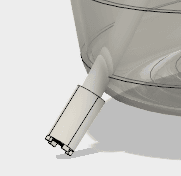 アセンブリするとチューブとストレーナーがはみ出ています。 アセンブリするとチューブとストレーナーがはみ出ています。