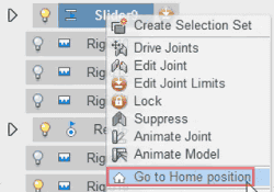 「ホームポジションへ移動」というオプションを選択 「ホームポジションへ移動」というオプションを選択