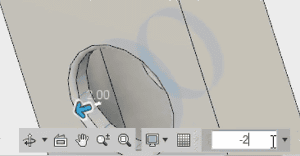 穴の直径を調整して、「10mmの穴」と呼ばれる新しいバージョンを保存します。 穴の直径を調整して、「10mmの穴」と呼ばれる新しいバージョンを保存します。