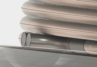 コイルの端部が、コーンの上に現れました。 コイルの端部が、コーンの上に現れました。