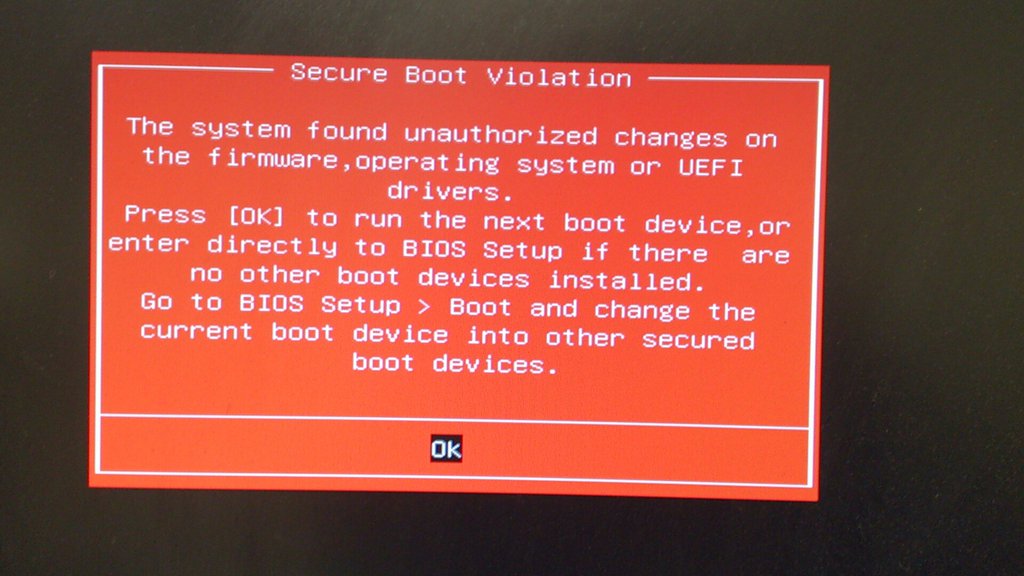 Secure boot violationで起動しなくなった時のお話[KB3149090] 魔法使いは空飛ぶくじらの夢を見るか