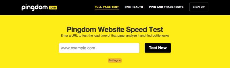Pingdom Website Speed Test