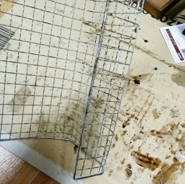 f:id:mai-19820911:20160125234059j:image 100均の焼き網をサビ加工