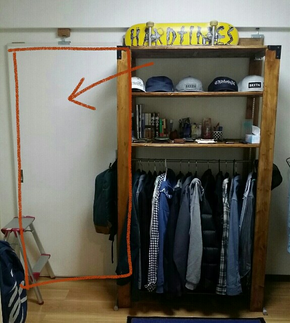 f:id:mai-19820911:20160204204955j:image 男前インテリアのDIYウッドシェルフ