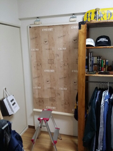 f:id:mai-19820911:20160204205107j:image 扉ふすまを壁紙でリメイク