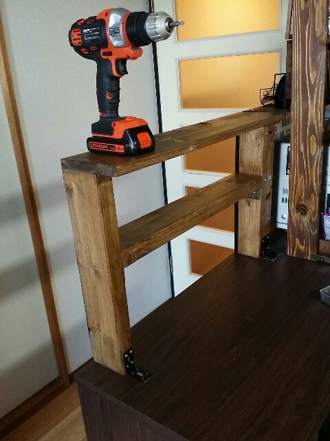 DIYしたキッチンカウンターを壊していく