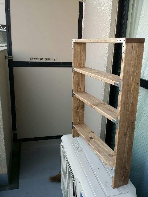 diyした調味料ラック