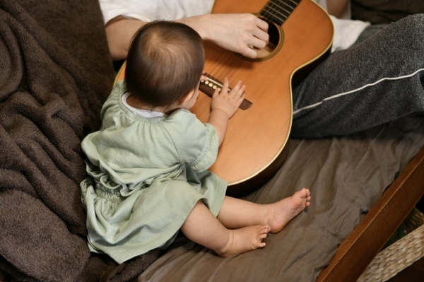 孫とギター