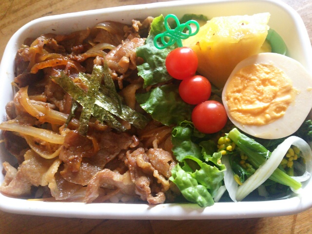 焼肉丼弁当画像