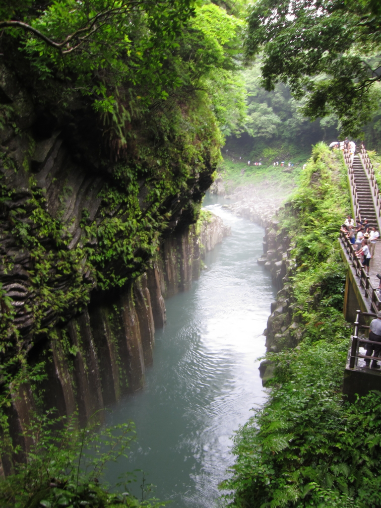 高千穂峡の遊歩道