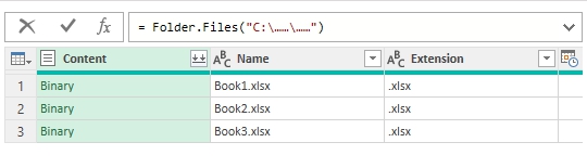 フォルダコネクタでファイル情報に接続
