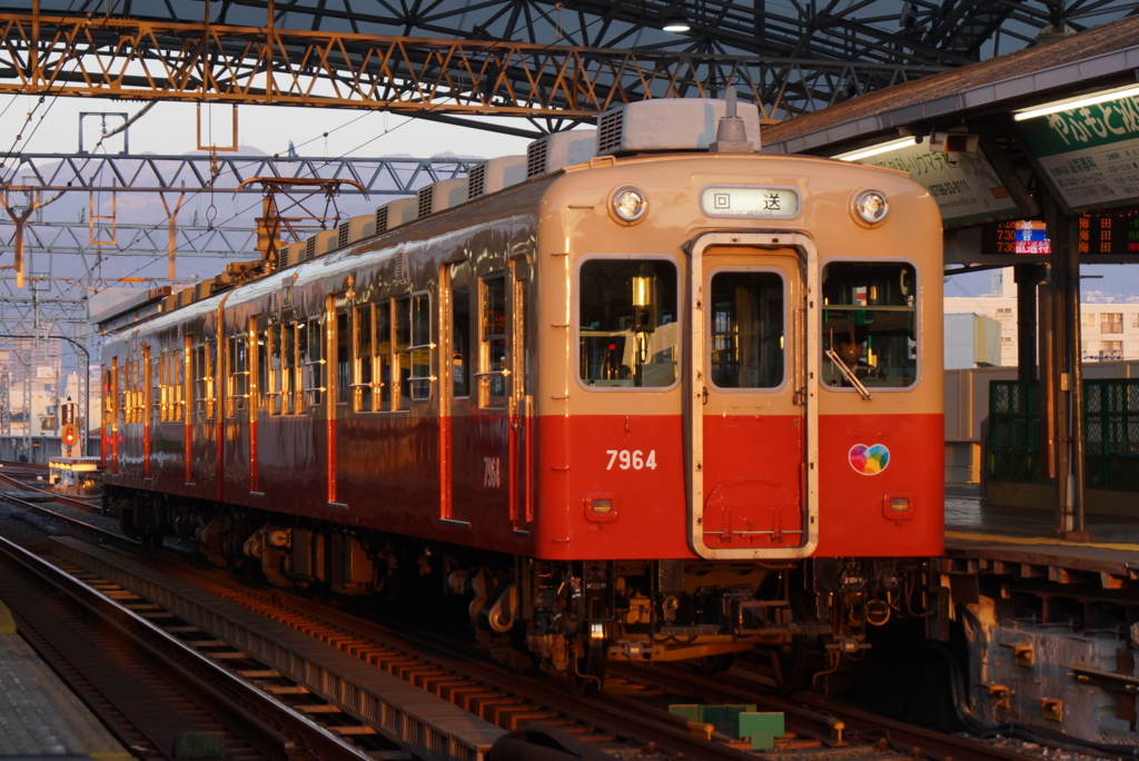 阪神7866形・7966形 赤胴　武庫川線　メイクアップ・精密加工品 阪神7801・7861形