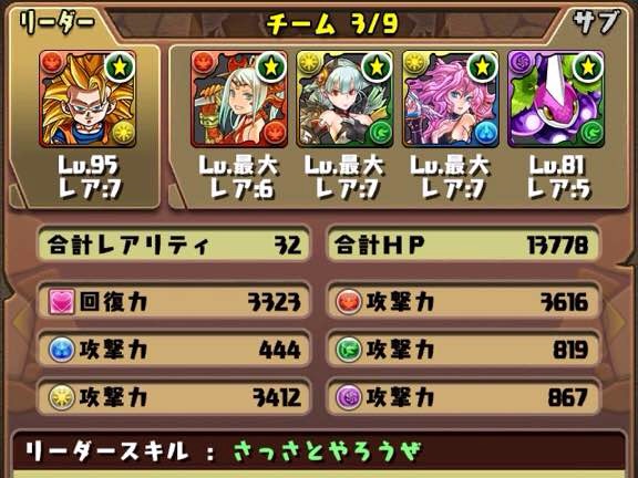 SS3悟空パーティー