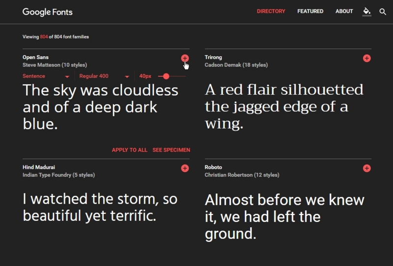 新バージョンGoogle Fontsの見た目1 新バージョンGoogle Fontsの見た目1