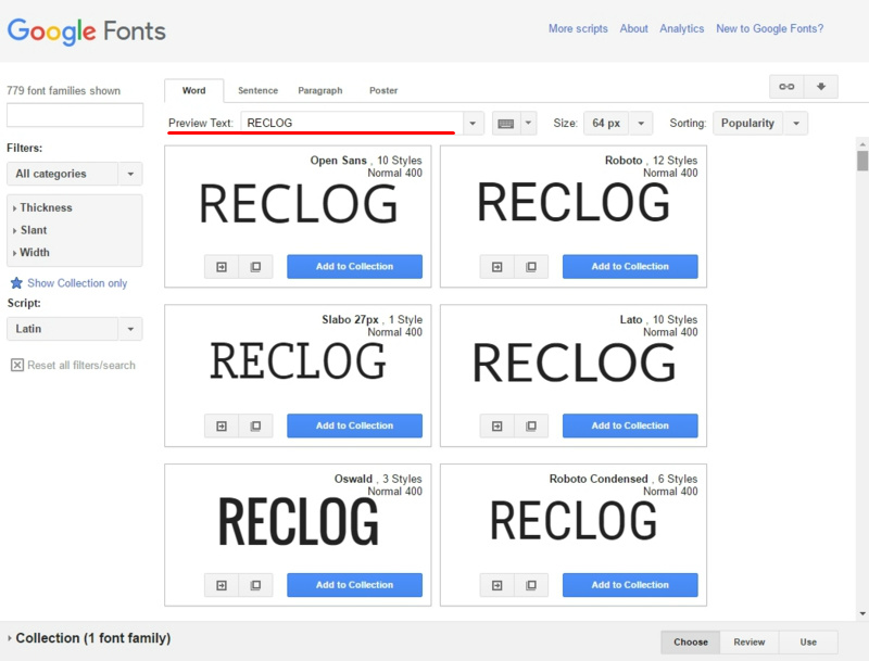 Google Fonts表示時 Google Fonts