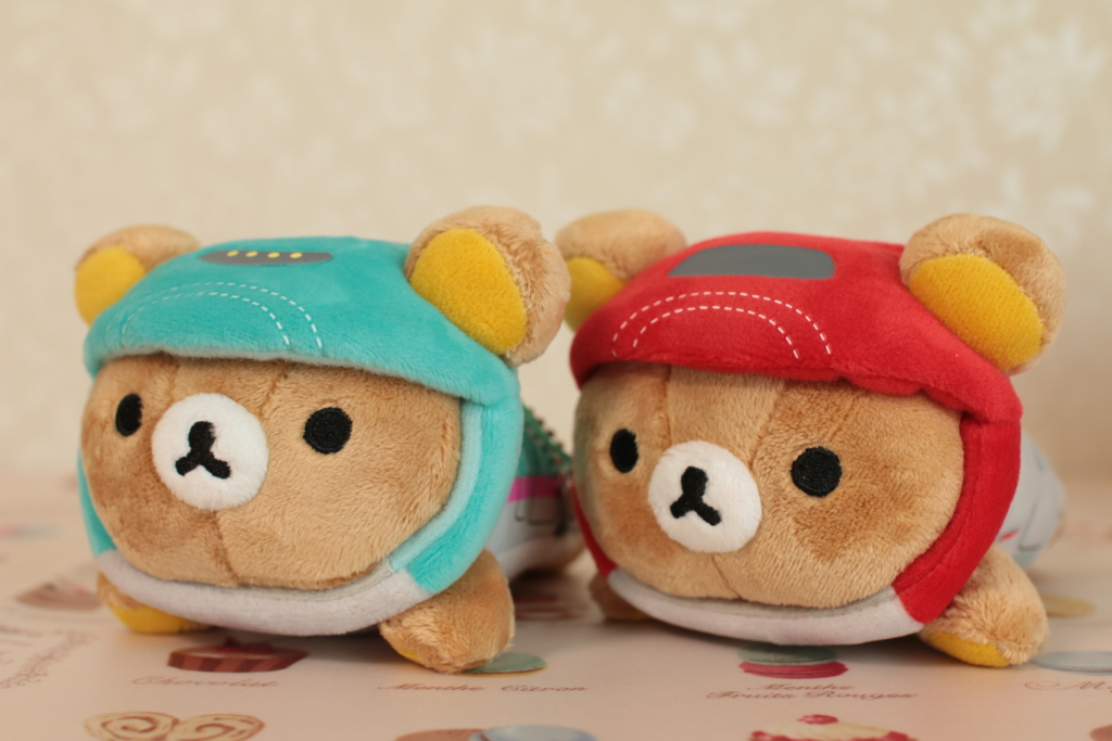リラックマ　新幹線　ドクターイエロー　こまち　ぬいぐるみ はやぶさにこまちなリラックマ！(リラックマぶらさげぬいぐるみ
