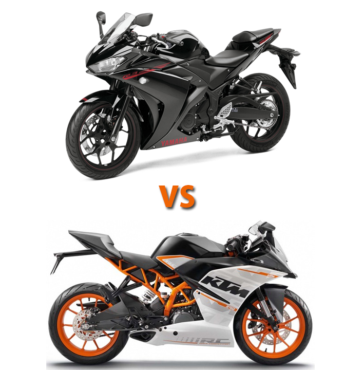 KTM RC 390 vs Yamaha YZF R3