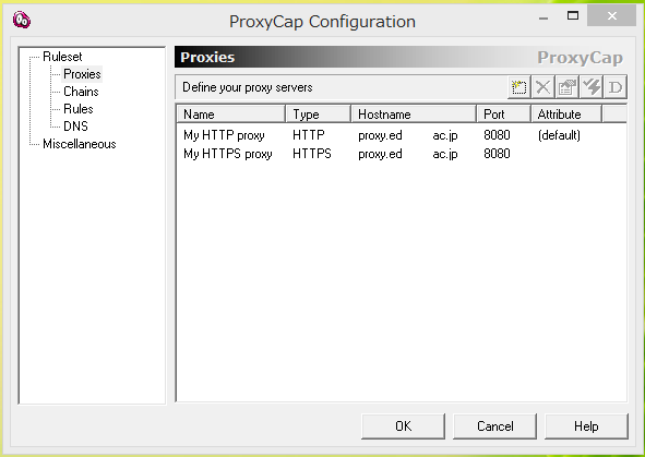 proxycap hostname port proxycap hostname port