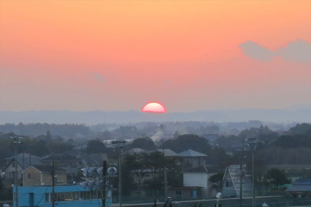 2014年最後の夕陽