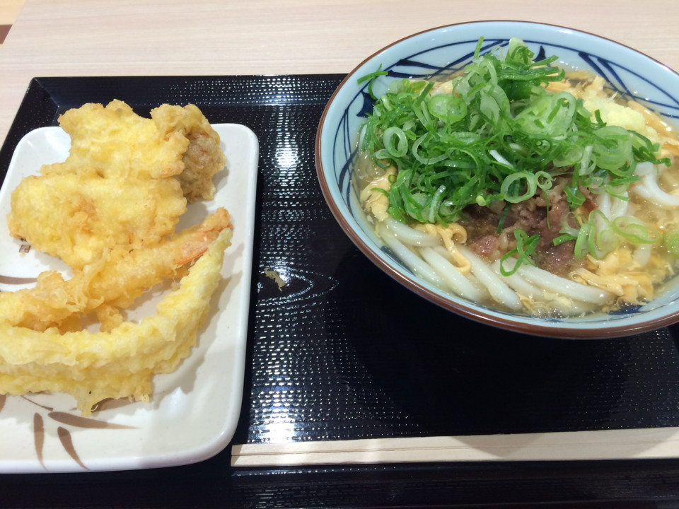 肉玉あんかけうどん。