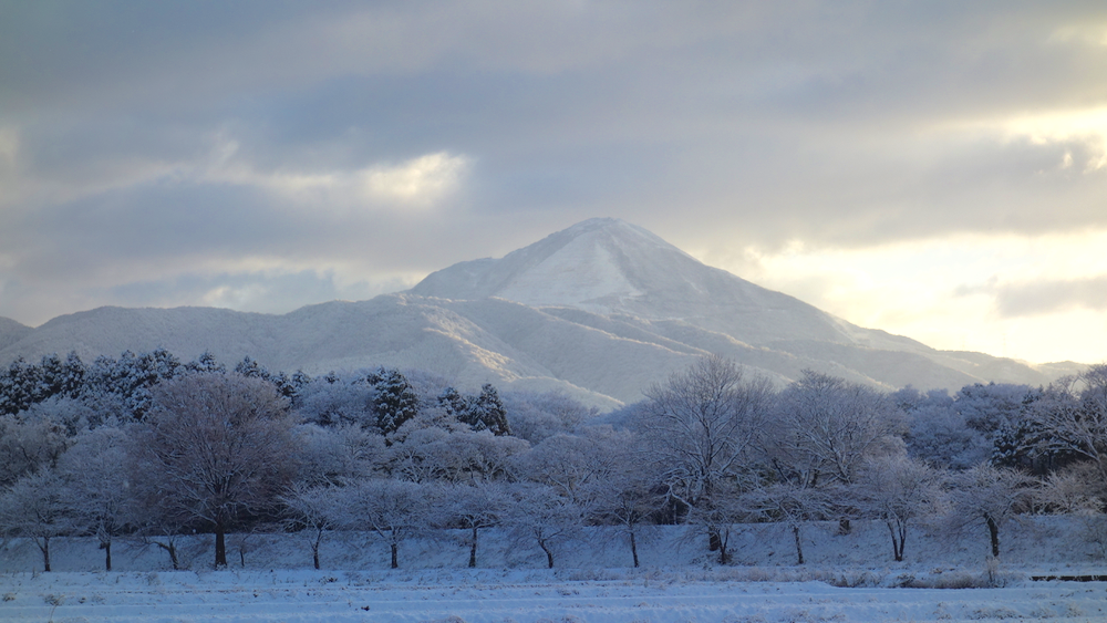 雪の伊吹山