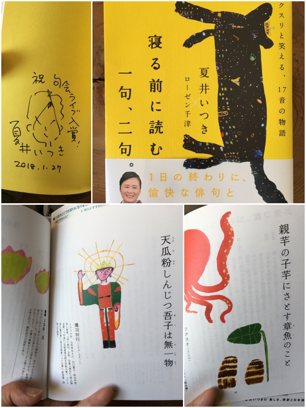 夏井いつき×ローゼン千津『寝る前に読む一句、二句。』(ワニブックス)
