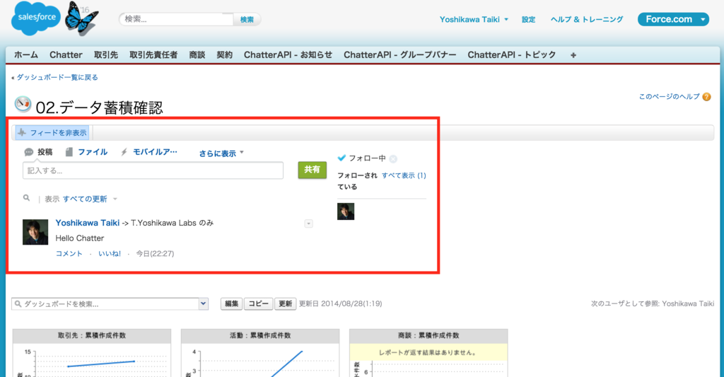 Dページ おまとめ4点 SFDC：DashboardとStandardController - tyoshikawa1106のブログ
