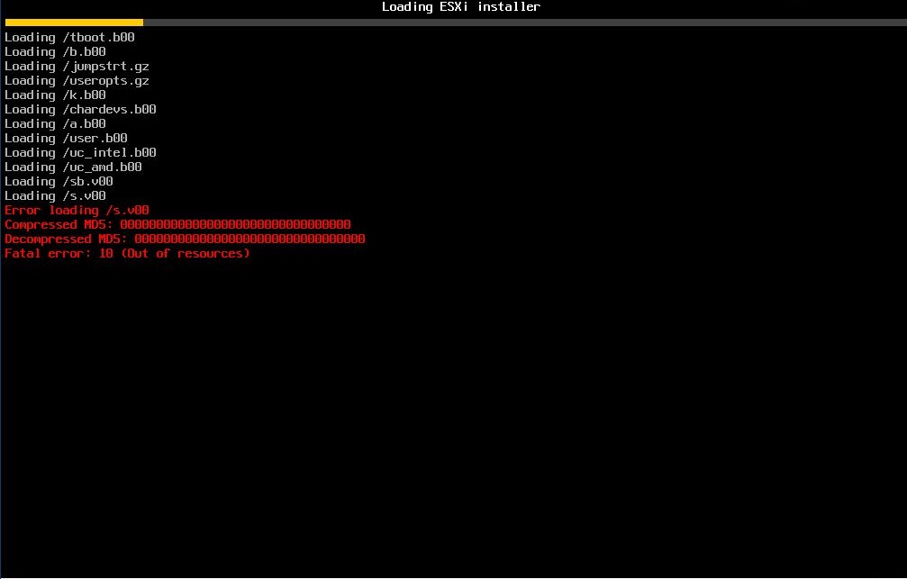 ＊ 追加注文分 ＊　⭐️MYKK⭐️ (他の方には発送できません) ESXi 6.0 インストール時のエラー - Writing Virtual Life