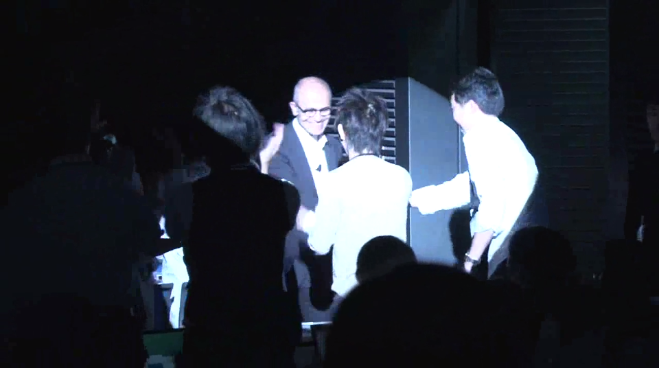 Shake hands with Satya