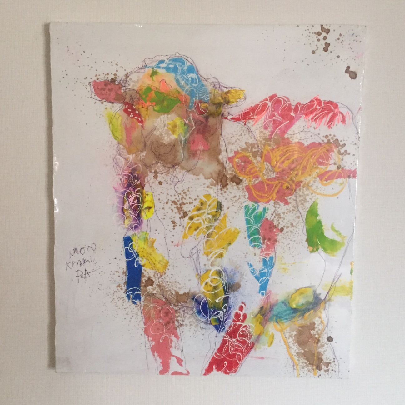 KATAMEN　北村直登　原画F4 ひつじ KATAMEN 北村直登 原画F4 ひつじ 絵画作品 | NAOTO KITAMURA