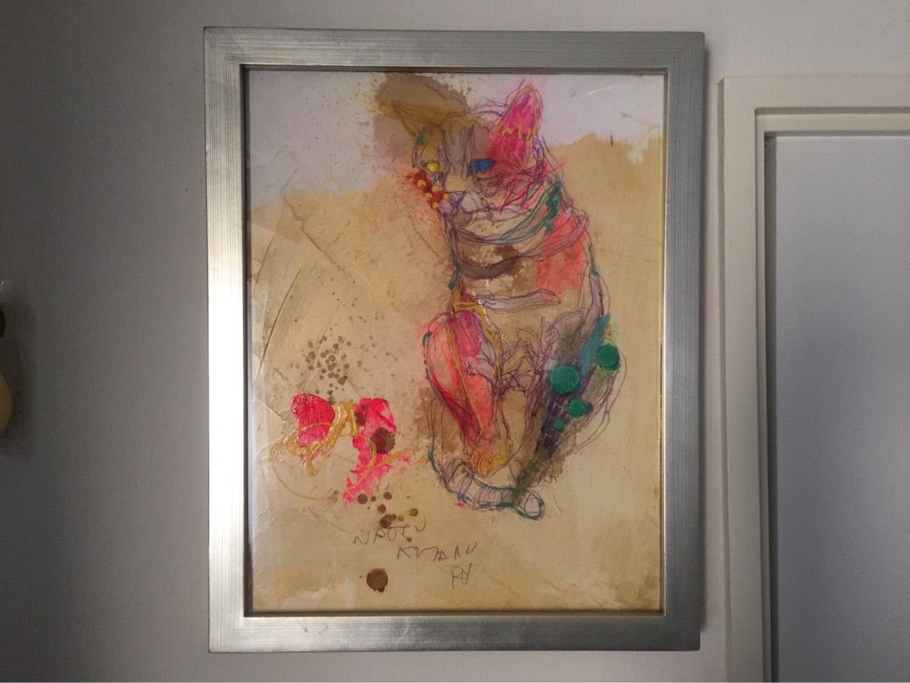 KATAMEN　北村直登　原画F4 ひつじ KATAMEN 北村直登 原画F4 ひつじ 絵画作品 | NAOTO KITAMURA