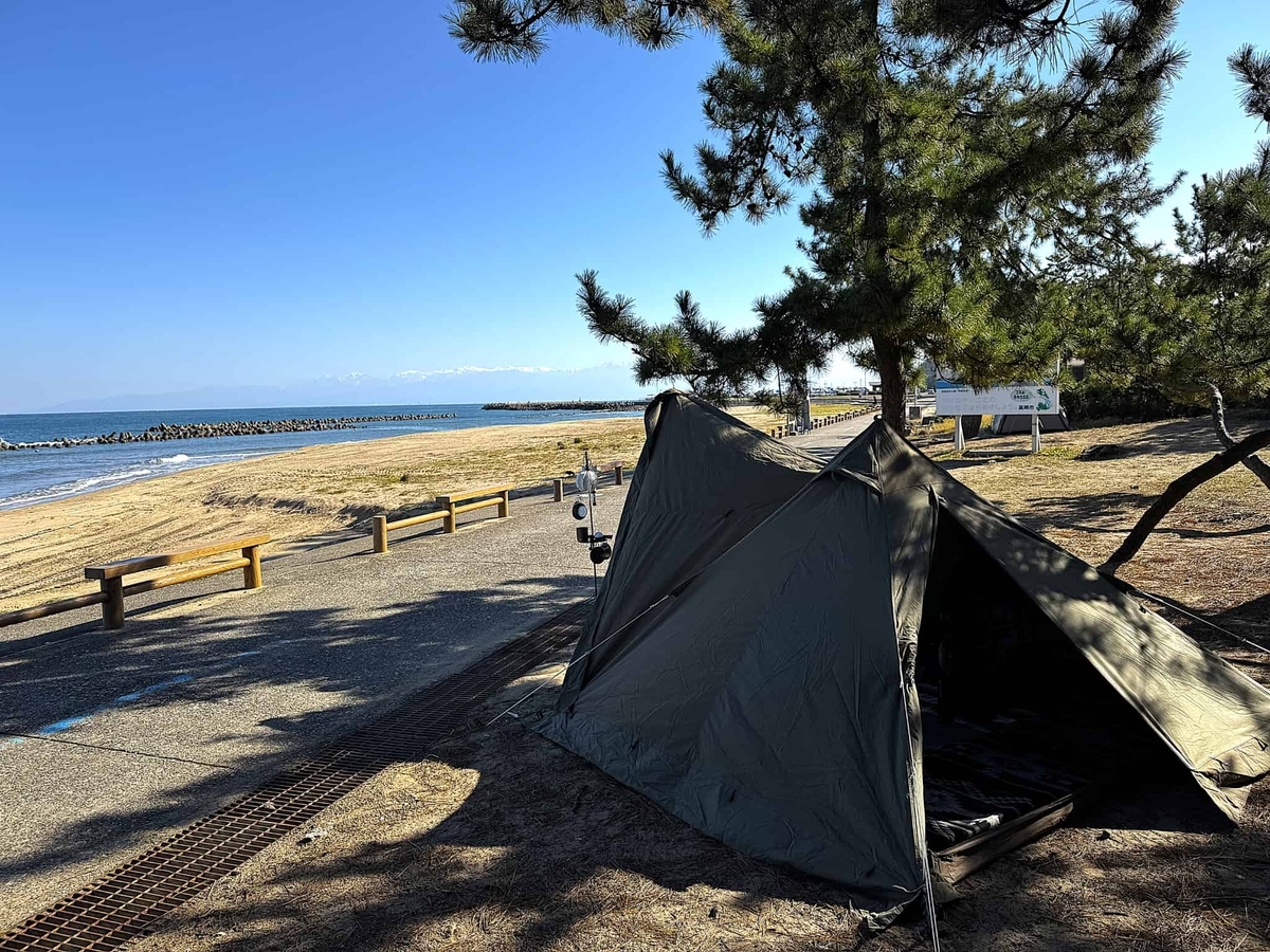 世界唯一の絶景キャンプをしよう！雨晴キャンプ場（富山県）＃242