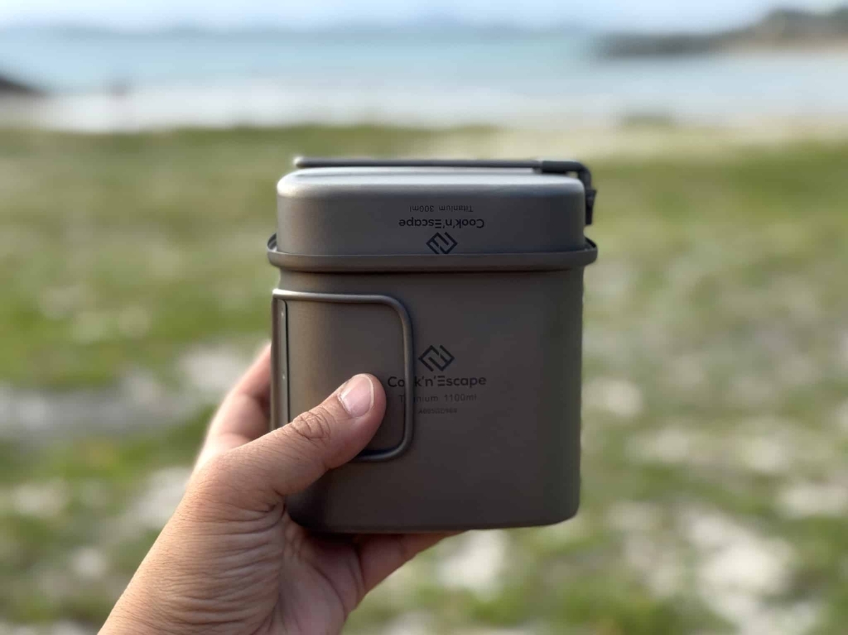 レビュー】COOK'N'ESCAPE チタン角型クッカー3点セットを使ってみた