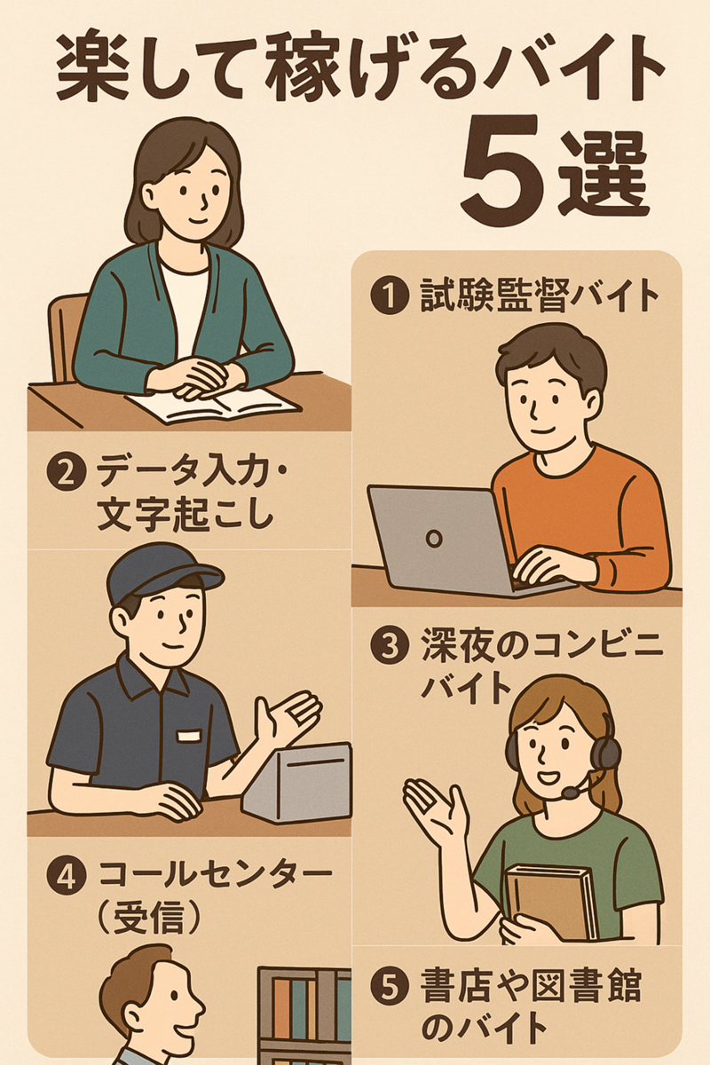 楽して稼げるバイト5選！ - ぬるま湯キャンパス生活