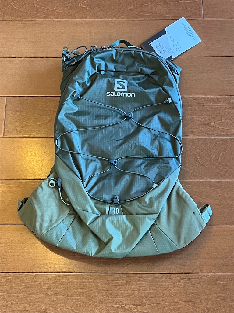 SALOMON リュック　使用回数一度のみ　定価18700円 ランニングバックパック（ショッピング用）更新 - 甘く香るか