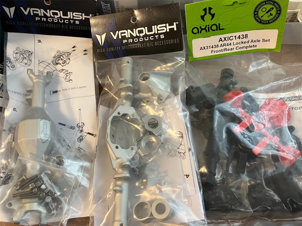 axial SCX10 走行無し ポータルアクスルセット スケールクローラー SCX10 Ⅱ スタンダードアクスル製作 - AF-HobbyのRCクローラー日記