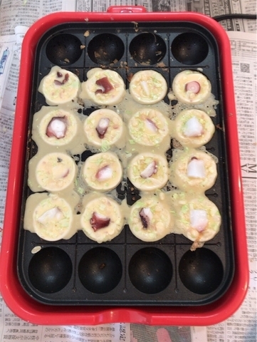 自宅たこ焼き
