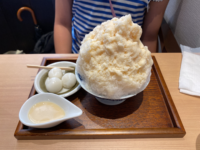 自家製濃厚ミルクかき氷