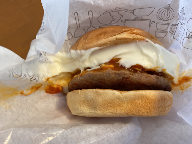 白いモスバーガー