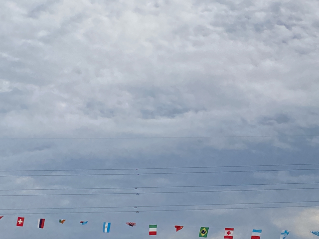 運動会のときの空