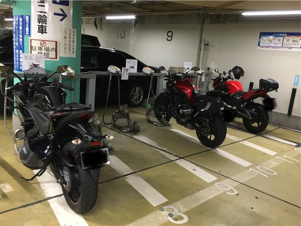 雷門地下駐車場 バイク駐輪場 のんびりバイク日和