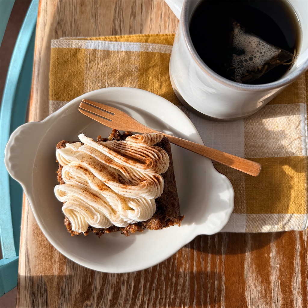 オアフ島、カフェのキャロットケーキ