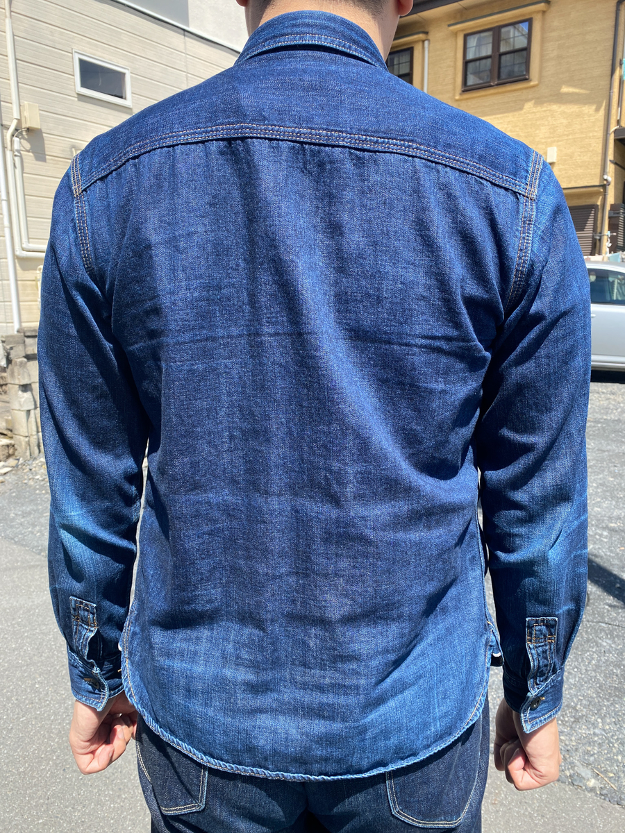 フラットヘッド「デニムワークシャツ 7013W」Part4 ～経年変化185日目