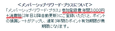 メンバーシップ・リワードプラスに関する説明