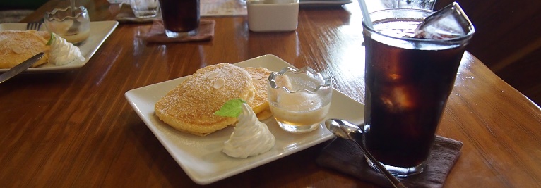 Kicks Cafeのパンケーキ