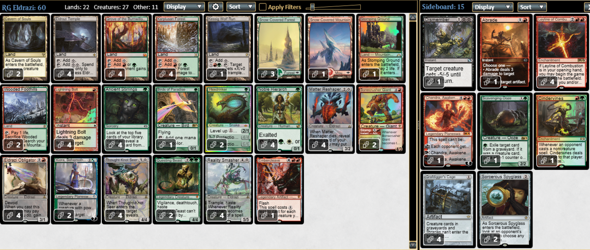 デッキ紹介】赤緑エルドラージ～(お前が)死ぬまで借りていくぜ～【MTG